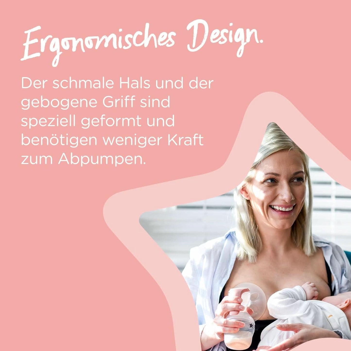 Tommee Tippee Made for Me Manuelle Einzel-Milchpumpe, Starke Saugkraft, Ergonomischer Griff, Tragbare Und Leise Milchpumpe, Samt Babyflasche Accessories Mat och amning Bebe Naty Shop