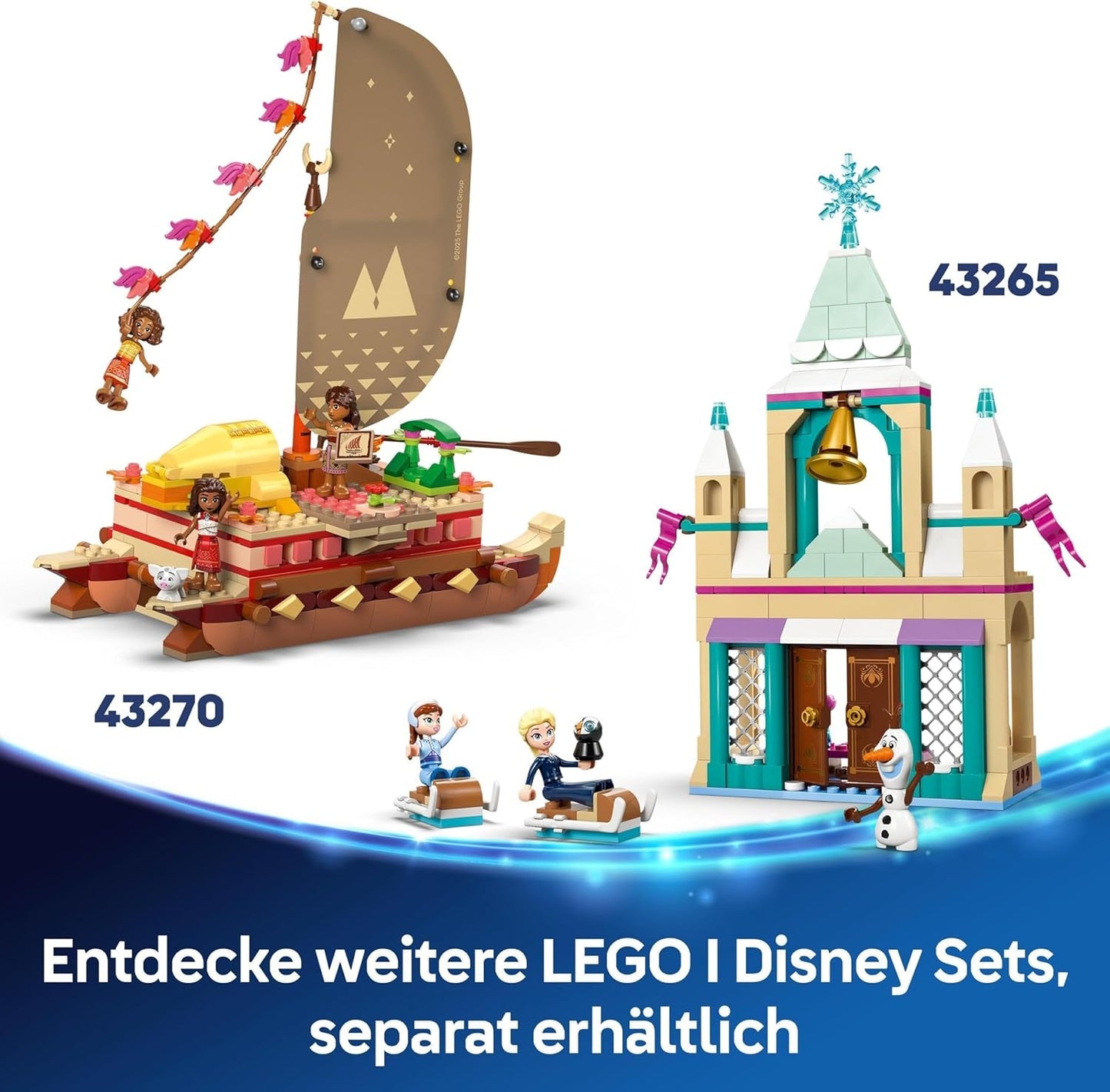 LEGO Ç€ Disney Princess Castle Askungen och hästvagn, set för flickor 6 år och uppåt, fantastisk leksak med prinsessan Askungen och Prince charmiga minidockor, presentidé för Disney-fans 43275 Byggset Beuche den LEGO-Store