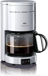 Braun KF 47 BK espressomaskin - Espressomaskin med filter och glaskaraff för klassiskt filterkaffe, aromatiskt kaffe tack vare OptiBrew-systemet, anti-droppsystem, automatisk avstängning, svart