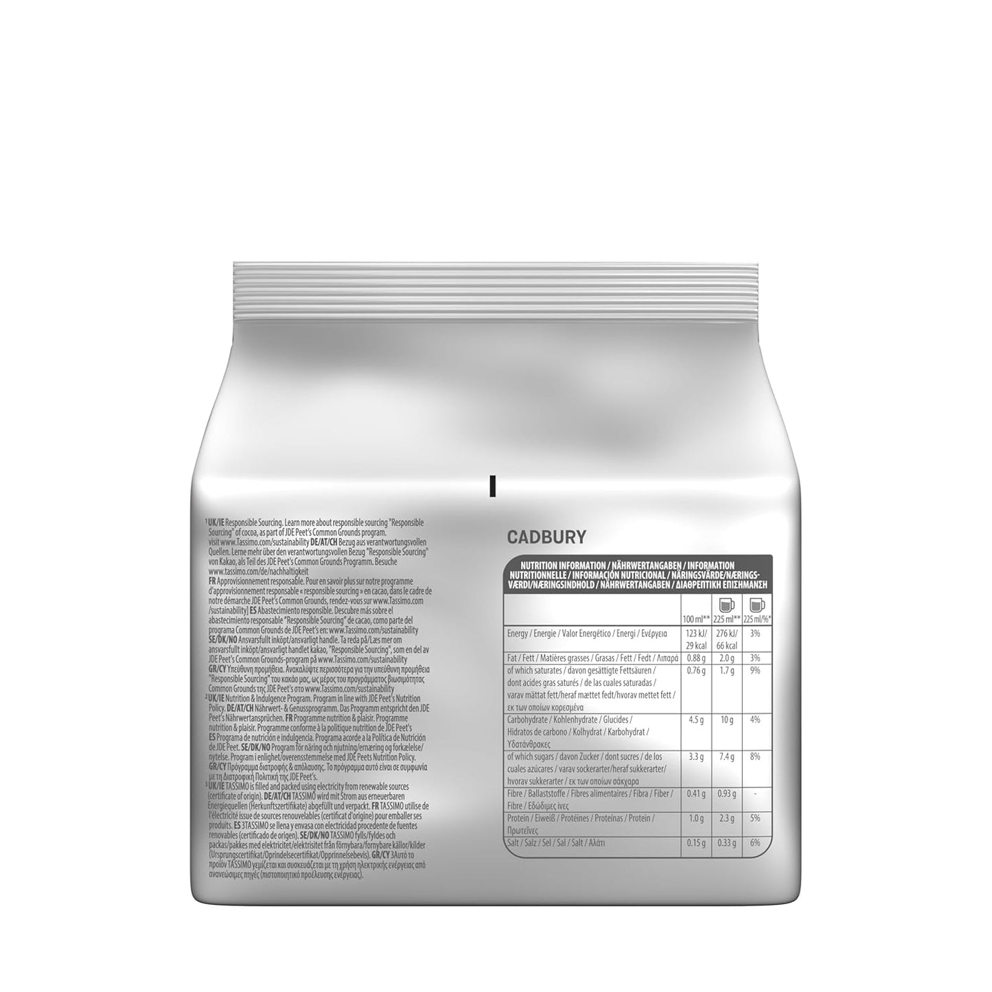 Tassimo Kapseln Cadbury Kakao, 5 x 10 pads, 50 Kakaokapseln