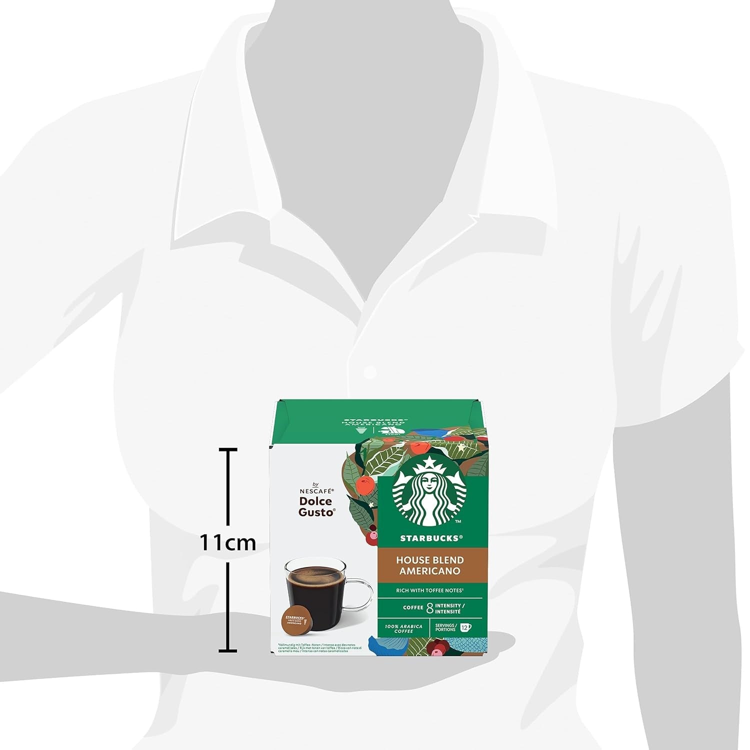 STARBUCKS House Blend av Nescafé Dolce Gusto, Mittlere Röstung, Kaffeekapseln 6 x 12 (72 Kapseln)