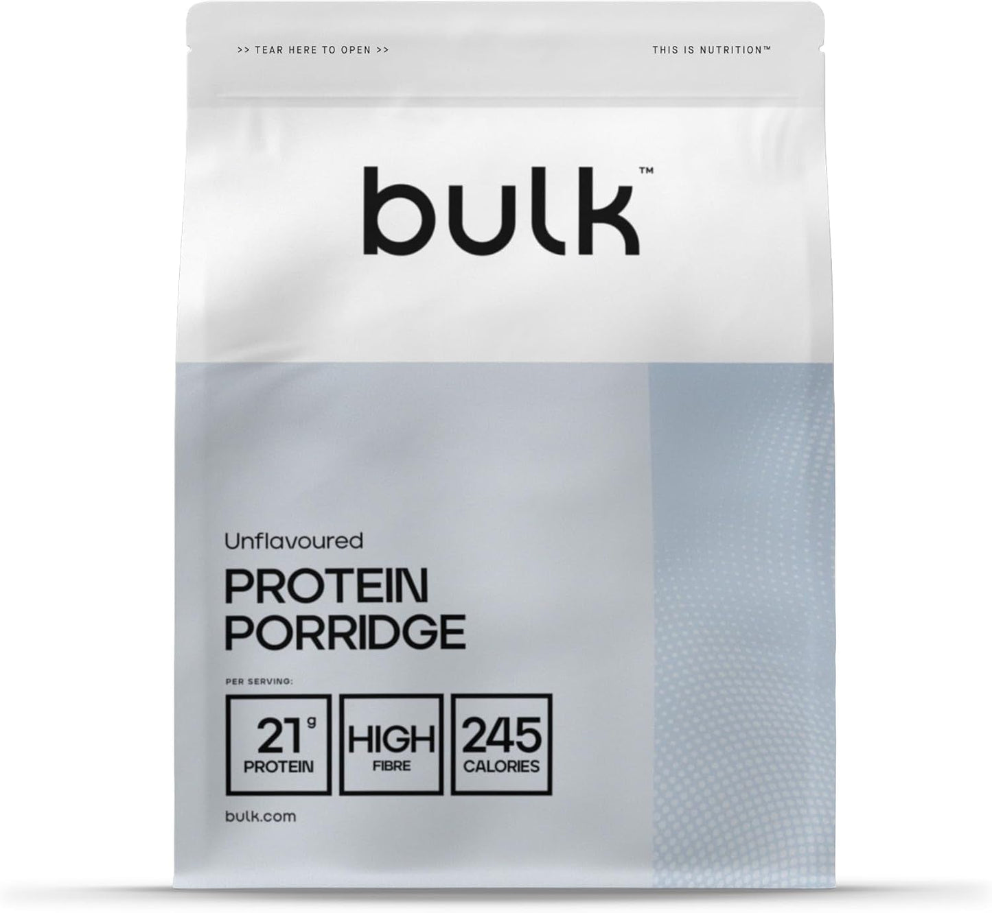 Komplett proteinhavregryn, bulk, högproteinhavregryn, vassle, fiberrik, proteingröt, smaklös, 1 kg