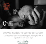 Eco by Naty, badskum för barn, ekologiska växtbaserade ingredienser med 0% doft, allergivänliga och dermatologiskt testad, 200 ml flaska Barn - Bath and Skincare Naty Shop