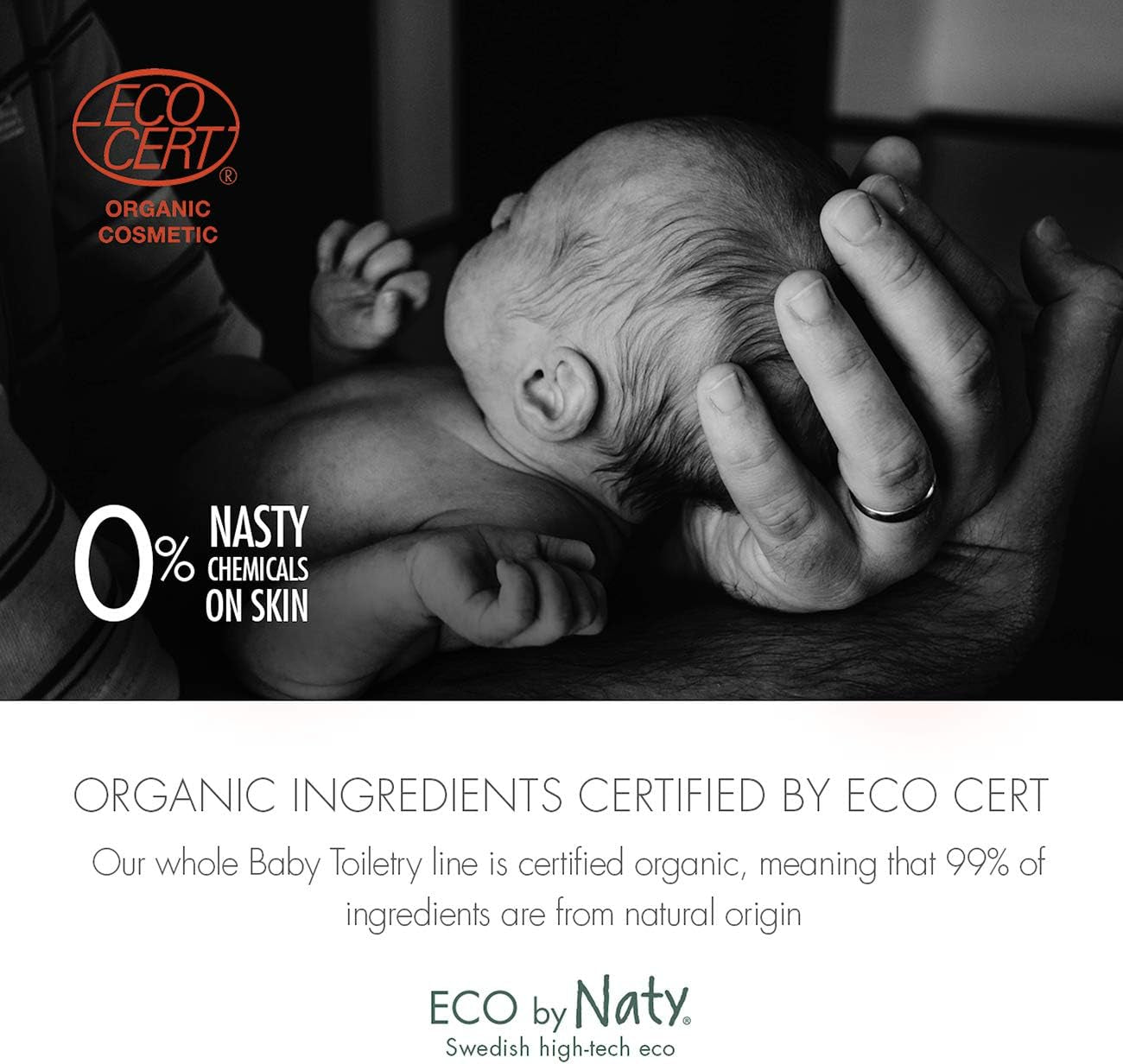 Eco by Naty, sårsalva för bebisar, ekologiska växtbaserade ingredienser med 0% doft, hypoallergen och dermatologiskt testad, tub 50 ml Barn - Bad och hudvård Naty Shop