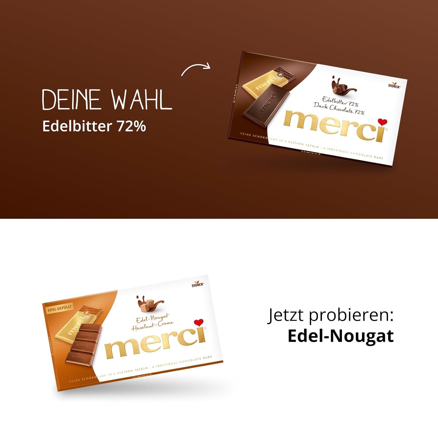Mörk chokladkakor 72% – 5 x 100 g – De finaste mörka chokladrutorna – Choklad insvept i guldfolie