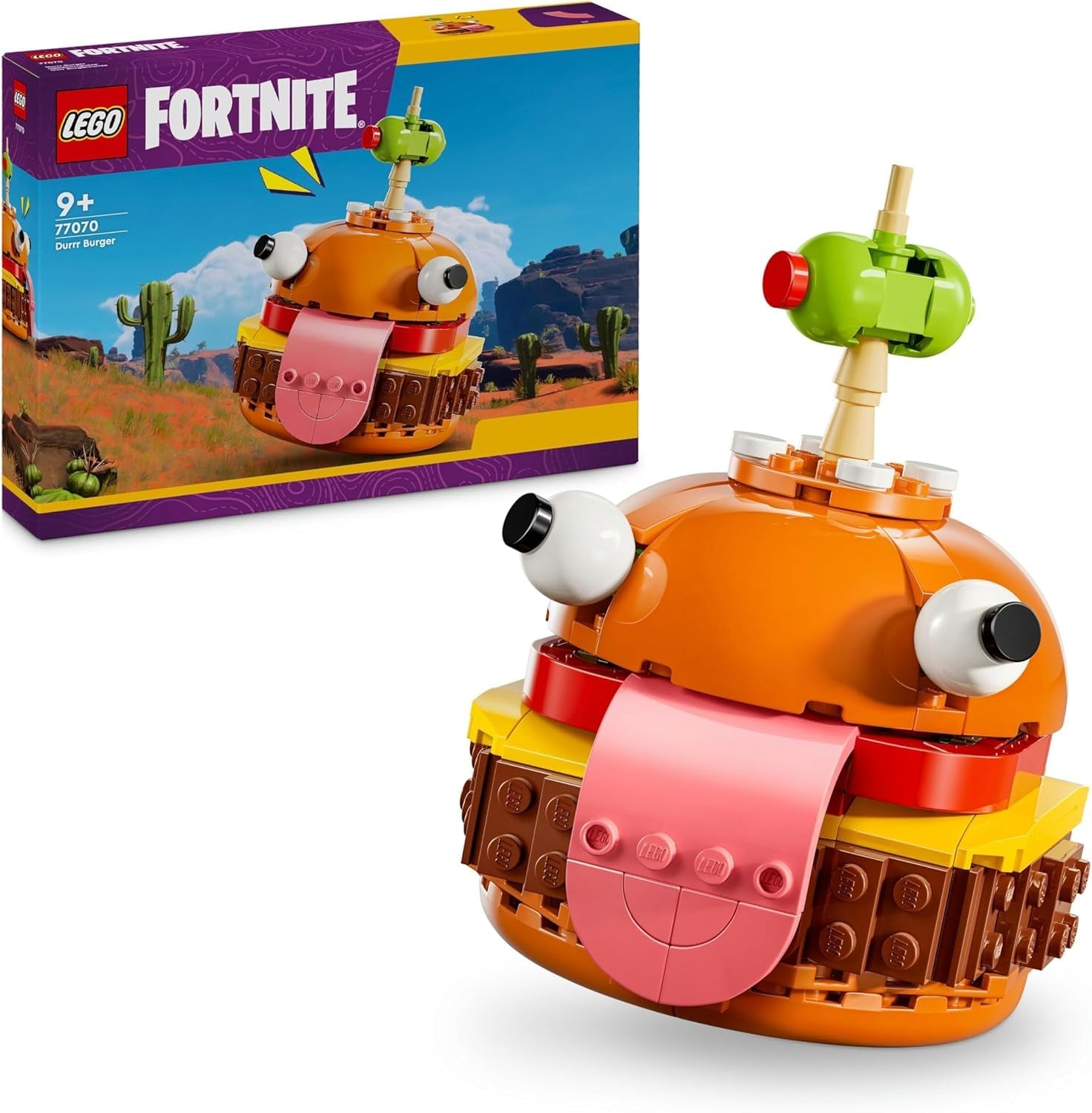 LEGO Fortnite Durrr Burger, Byggset för videospel för spelare 9+, Displaymodell, Samlarfigur, Present för barn, tonåringar och vuxna, Samlarföremål 77070 Byggset Besuche den LEGO-Store Standardtitel