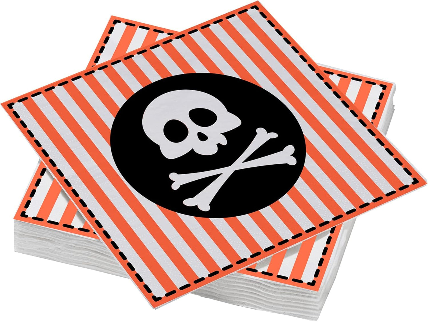 ARTS DE LA TABLE 20 bomullsservetter, 33 X 33 cm, 3 lager, piratflagga