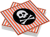 ARTS DE LA TABLE 20 bomullsservetter, 33 X 33 cm, 3 lager, piratflagga