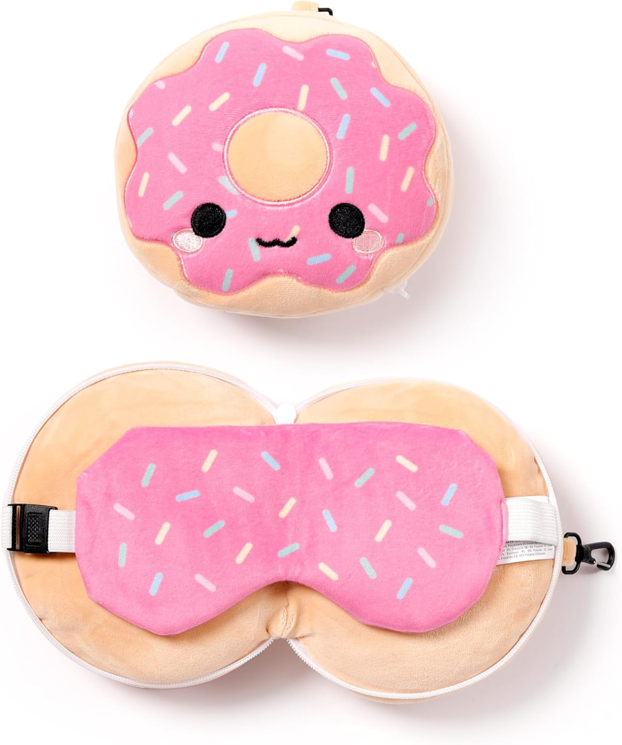 Puckator Resekudde med Relaxeazzz Mask - Donut Travel Pillows Naty Shop Standardtitel
