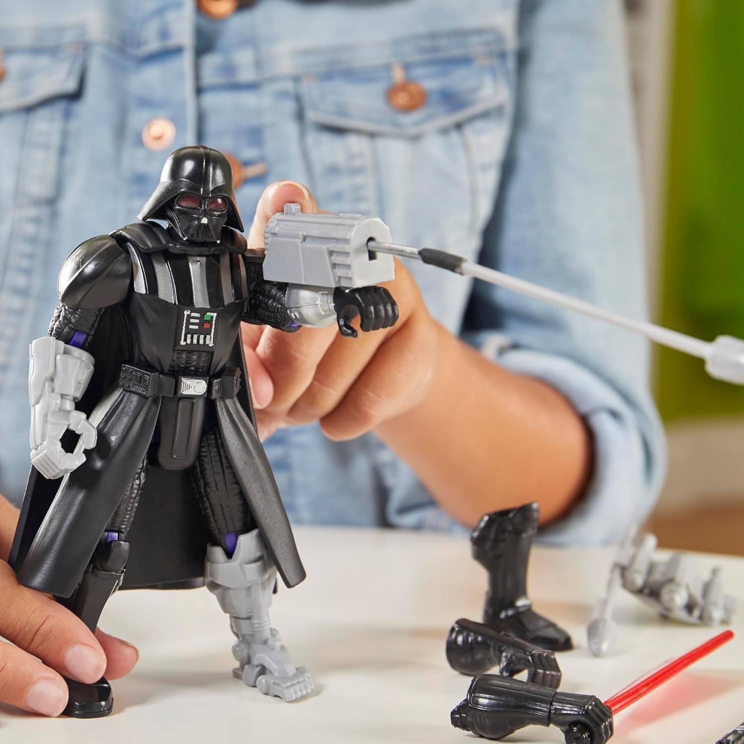 Star Wars Mixmashers Darth Vader Anpassningsbar Mix-And-Match Deluxe Actionfigur och tillbehör Actionfigurer Naty Shop
