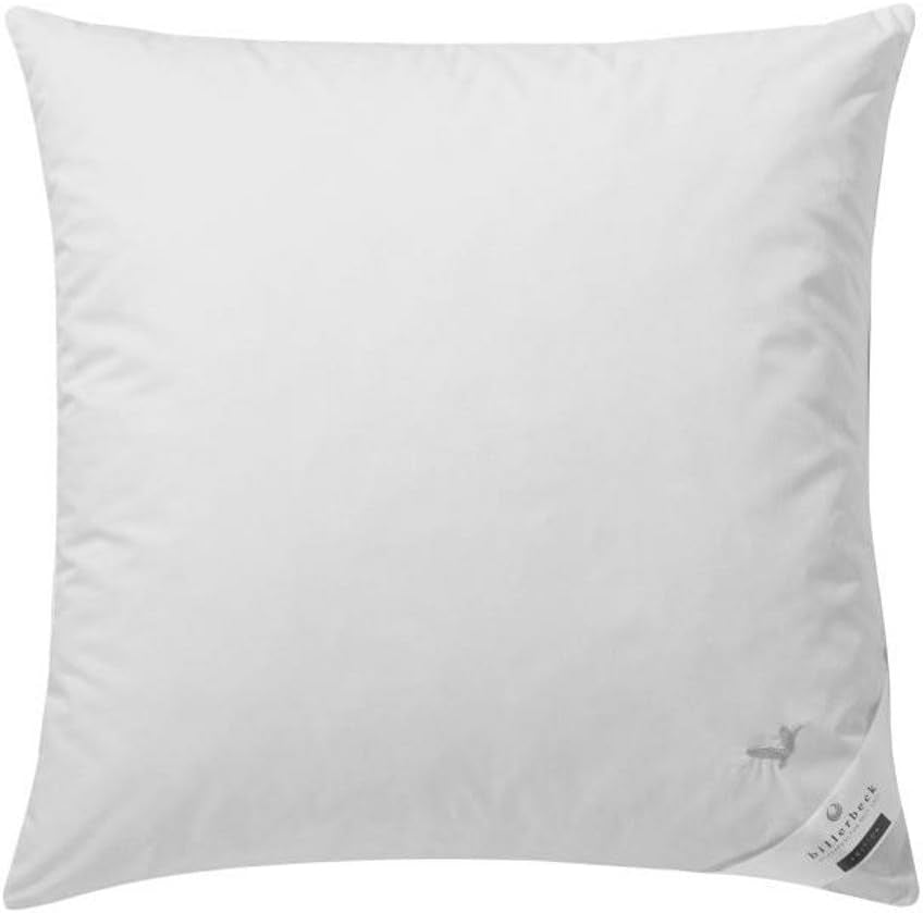 Billerbeck E04 Gold Edition 15 kudde med fast stöd - 80 X 80 Cm - Allergivänlig dunkudde med mjukt fodral Naty Shop Standardkuddar Standardtitel