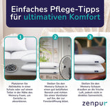 ZenPur Ortopedisk nackkudde 40x60-13cm, Memory Foam Huvudkudde - Ergonomisk sömnkudde för nacke och axlar, Oeko-TEX-certifierad
