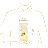Lindt vita chokladbollar LINDOR | 137g påse | Ca. 10 vita chokladbollar med smält-i-mun-fyllning | Choklad presentset | Chokladpresentset (paket med 2)