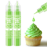 Gel matfärg - HXDZFX 2×30ml, sockerfri matfärg, högkoncentrerad, för dekoration av kakor, vit fondant, makroner, kakor, bakning, påskägg, slem (druvor lila)