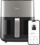 Midea Hot Air Fryer 2L, 1150W Airfryer, oljefri, Hot Air Fryer, Automatisk avstängningsfunktion Hushållsapparater Naty Shop 6L