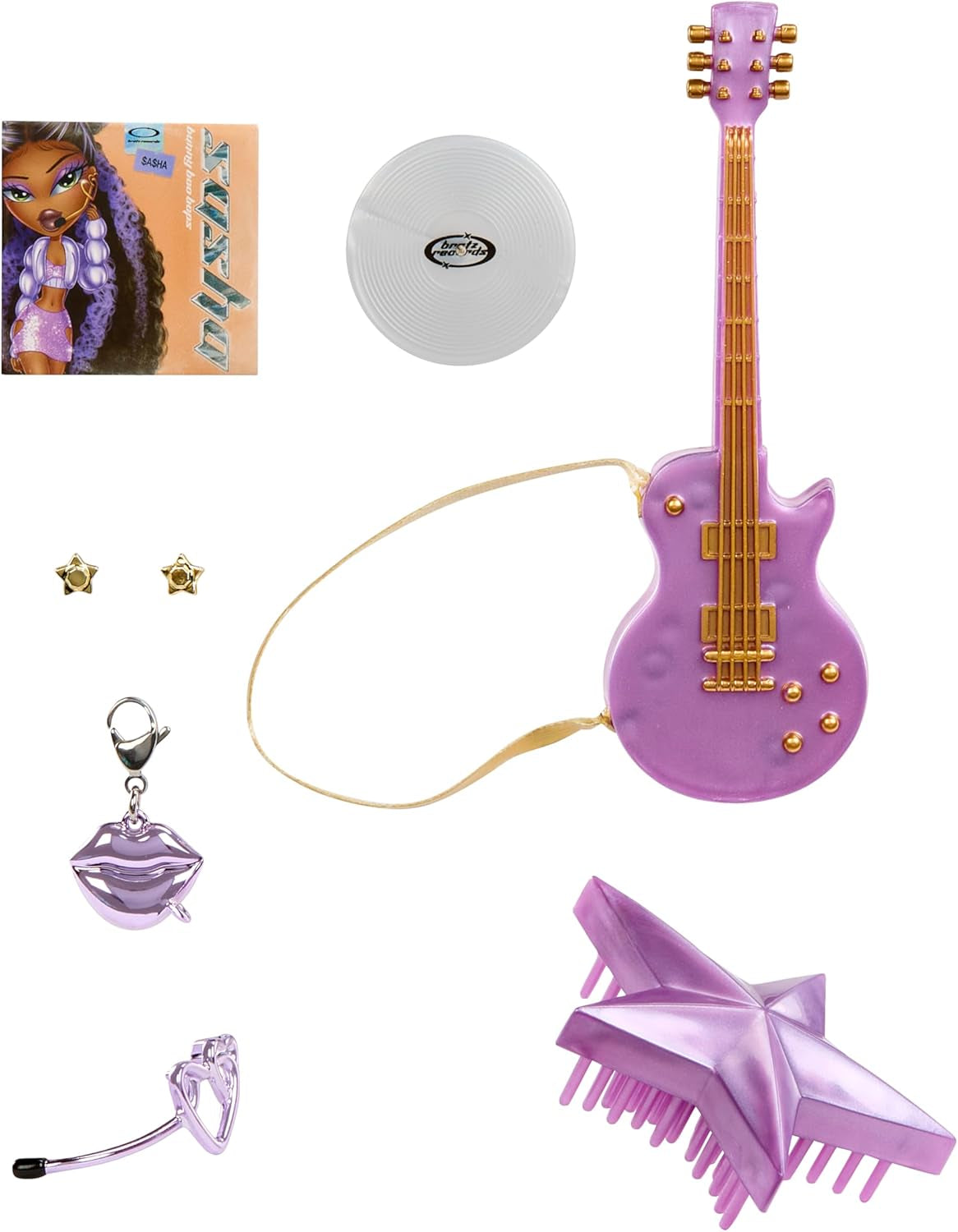BRATZ Pop Starz Sasha – Modedocka med samlarnyckelring, outfit och musiktillbehör