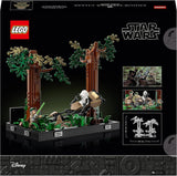 LEGO 75353 Star Wars Pursuit on Endor - Diorama Set, Return of the Jedi med Luke Skywalker, Princess Leia & Scout Trooper and Speeder Bikes, 40-årsjubileum Byggset Besuche den LEGO-Store