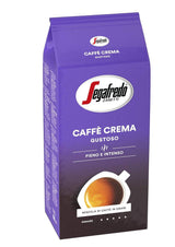 Segafredo Zanetti Caffè Crema Gustoso - Hela bönor (Förpackning med 1 kg) - Lämplig för Caffè Crema - Lång- och mörkrostade kaffebönor, fyllig och intensiv smak (Förpackning med 2)