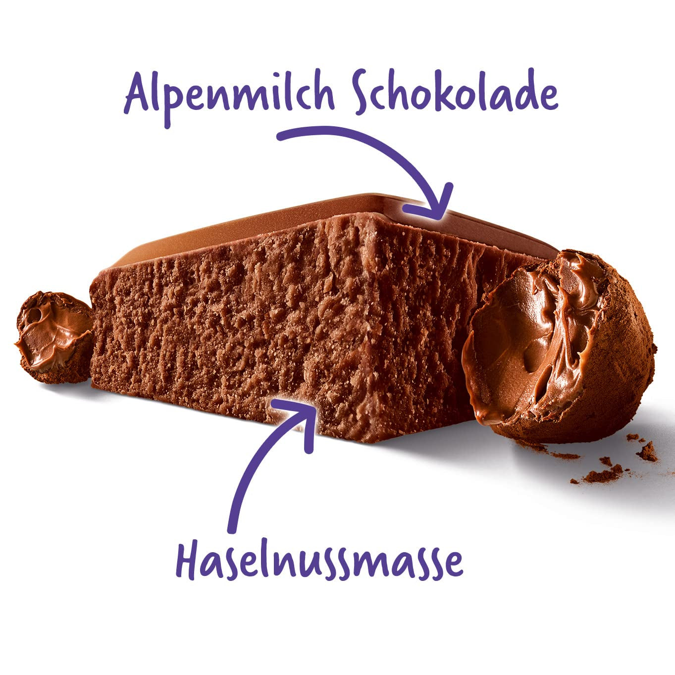 Milka MMMAX Noisette – alpin mjölkchoklad med delikat och krämig hasselnötsfyllning – 250g