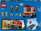 LEGO City Fire Ladder Truck - Leksaksbrandbil med 2 brandmansminifigurer för pojkar och flickor från 4 år - pedagogisk leksak - present till förskolebarn 60463 Byggset Besuche den LEGO-Store