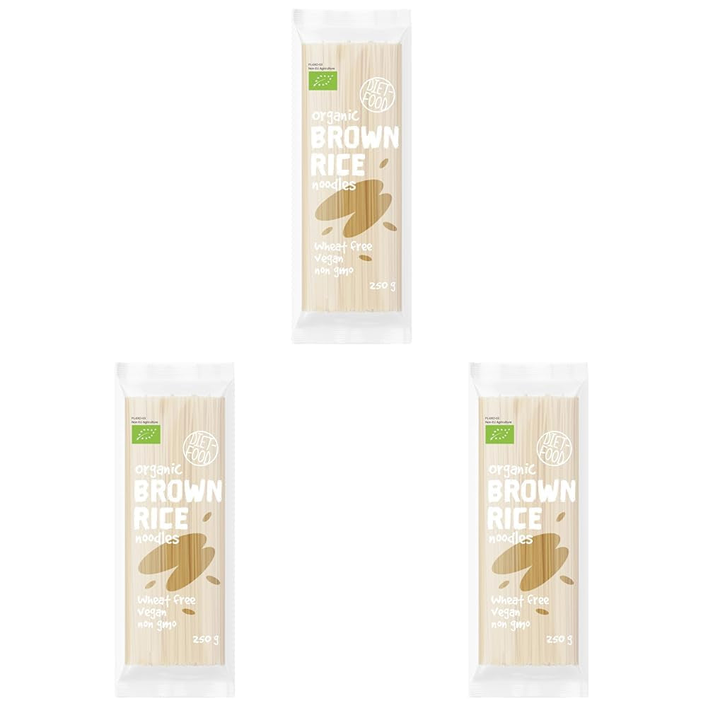 DIET-MAT ​​Bio Buchweizen Soba Nudeln Lebensmittel Pasta Vegan Glutenfreie Lactosefrei Sojafrei Nudeln für Vegetarier and Veganer 250 Gramm