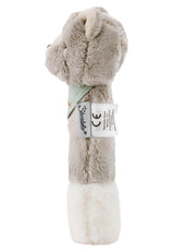 Sterntaler baby squeaker katt Lilly - Mjuk fleece baby leksak - Grip leksak för bebisar - Första försök att ta tag och leka, grå Bebe Toys Naty Shop