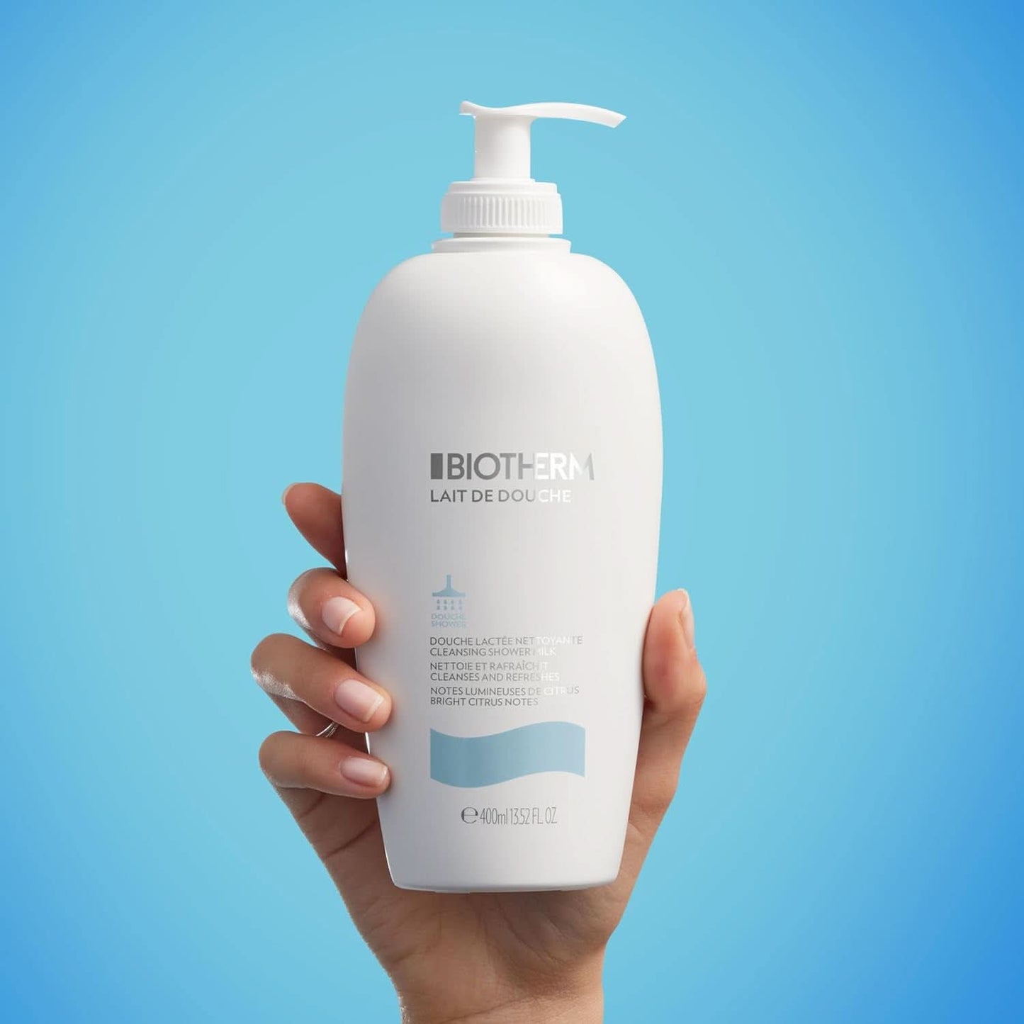 Biotherm, uppfriskande duschlotion för intensiv återfuktning och en mjuk kroppskänsla, 400 ml dusch och bad Naty Shop