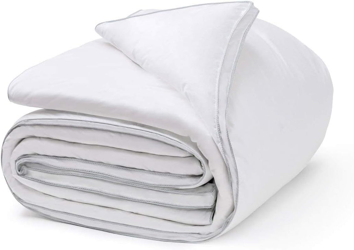 Platina, gåsdun, 300 G/M², 240 X 220 Cm, vit (vit) Täcken och täcken Naty Shop Vit 240X220 Cm