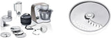Bosch Series 4 MUM5X720 matberedare, integrerad våg, skål i rostfritt stål 3,9L, mixer 1,25L, 1000W Tillbehör Mat och Amning Bebe Naty Shop Skivpaket Champagne Vit 2 tillbehör