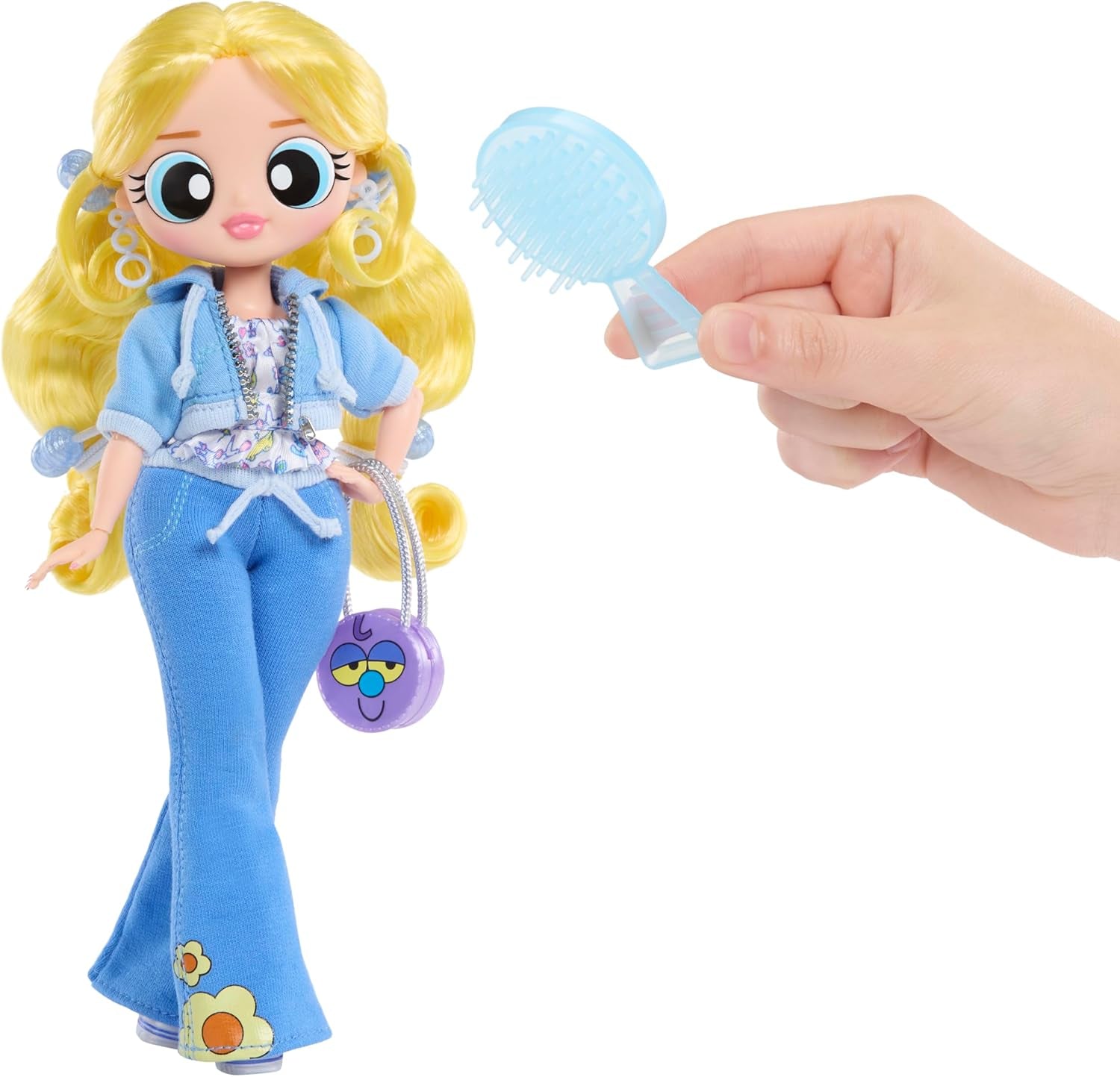 L.O.L. Överraskning! OMG The Powerpuff Girls Puppe - Bubbles - Enthält 1 Modepuppe, Inklusive Outfit och Accessoarer, 3 till Sammeln