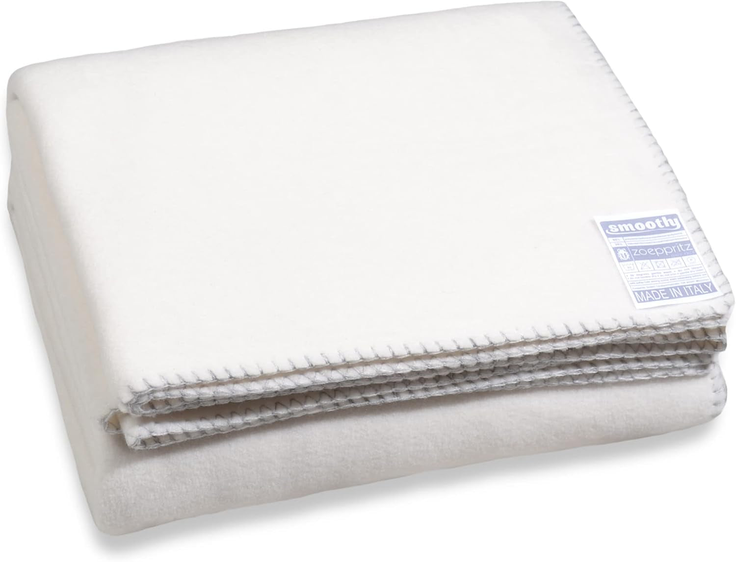 Zoepritz sedan 1828 Smidig fleecefilt - Fluffig bekväm polarfleecefilt - Vegansk - 140X190Cm - 010 Off-White, 010 Offwhite Zoepritz Sedan 1828 Sängar och täcken Ljusvita 140X190Cm