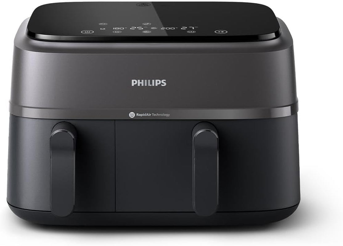 Philips Airfryer Dual Basket 3000 Series, 9L, 2 korgar, 2 diskar klara samtidigt, Rapidair plus varmluftsteknik Vitvaror Naty Shop Dual Basket 9 L
