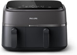 Philips Airfryer Dual Basket 3000 Series, 9L, 2 korgar, 2 diskar klara samtidigt, Rapidair plus varmluftsteknik Vitvaror Naty Shop Dual Basket 9 L