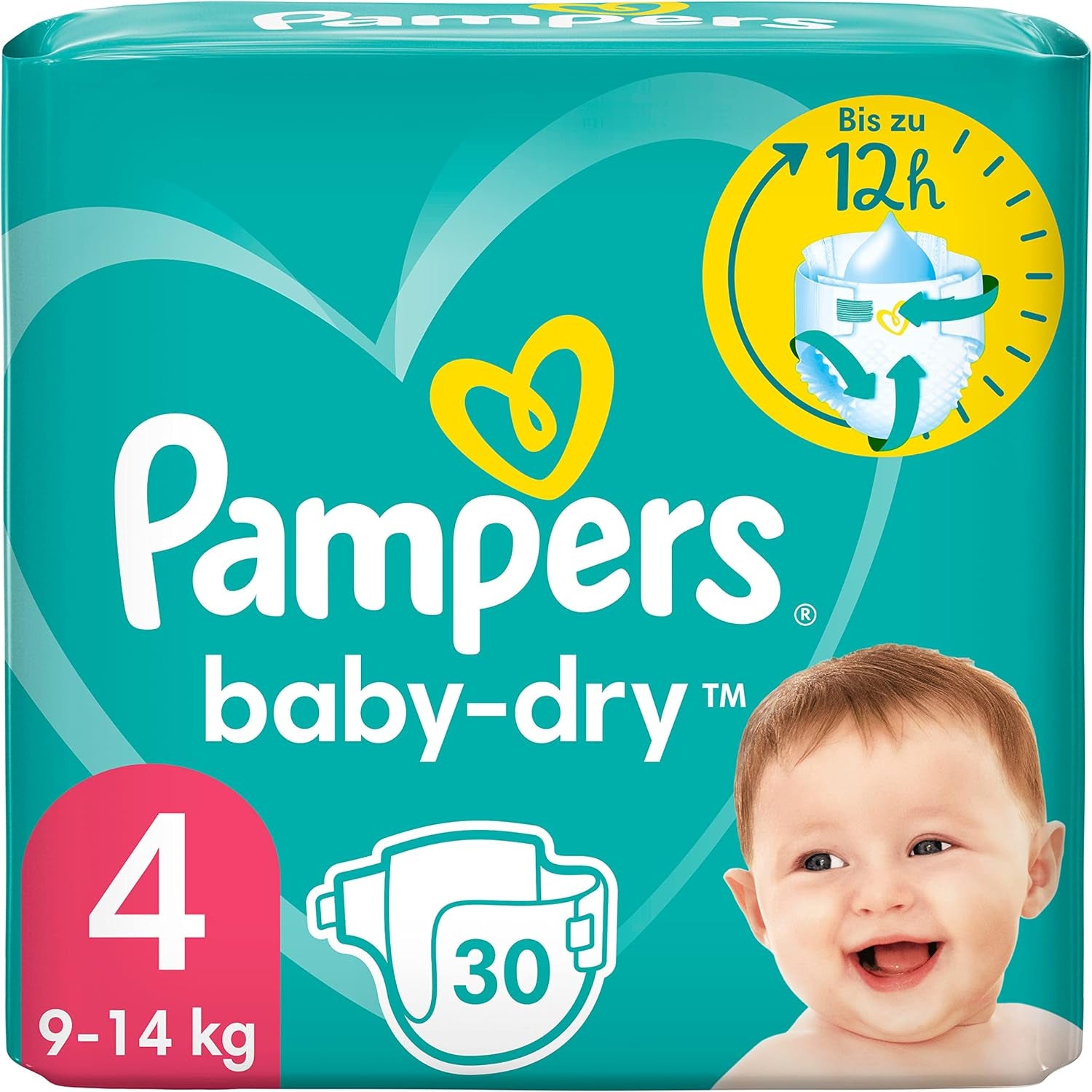 Pampers (gammal version), trosor, storlek 4, 9 kg-15 kg, trepack (1 x 88 blöjor)