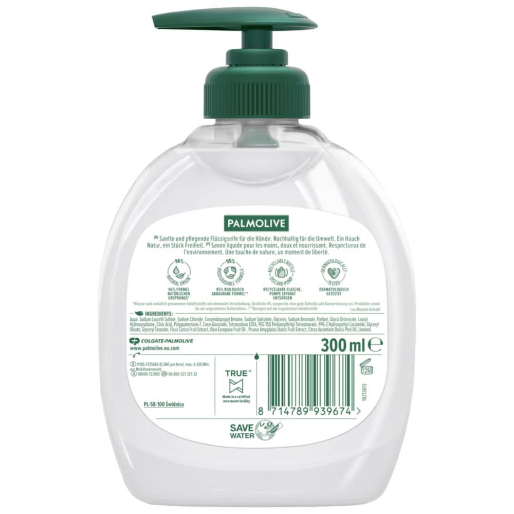 Palmolive Flytande handtvål, set 6 x 300 ml Naty Shop