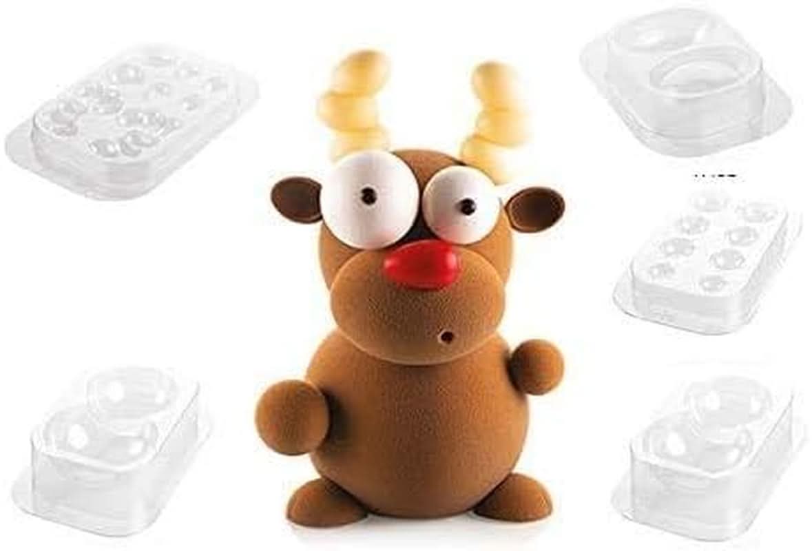SILIKOMART Kit Rudolf Formen för choklad, jul, 5 st Kitchen Naty Shop