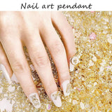 50 Stück Gold Nail Charms, 3D Shiny Nail Art Charms, Glitzersteine ​​Nägel Perle Legierung Nagel, Schmetterling Strasssteine ​​Nägel Charms, DIY Nail Art Zubehör, Für Mädchen Frauen