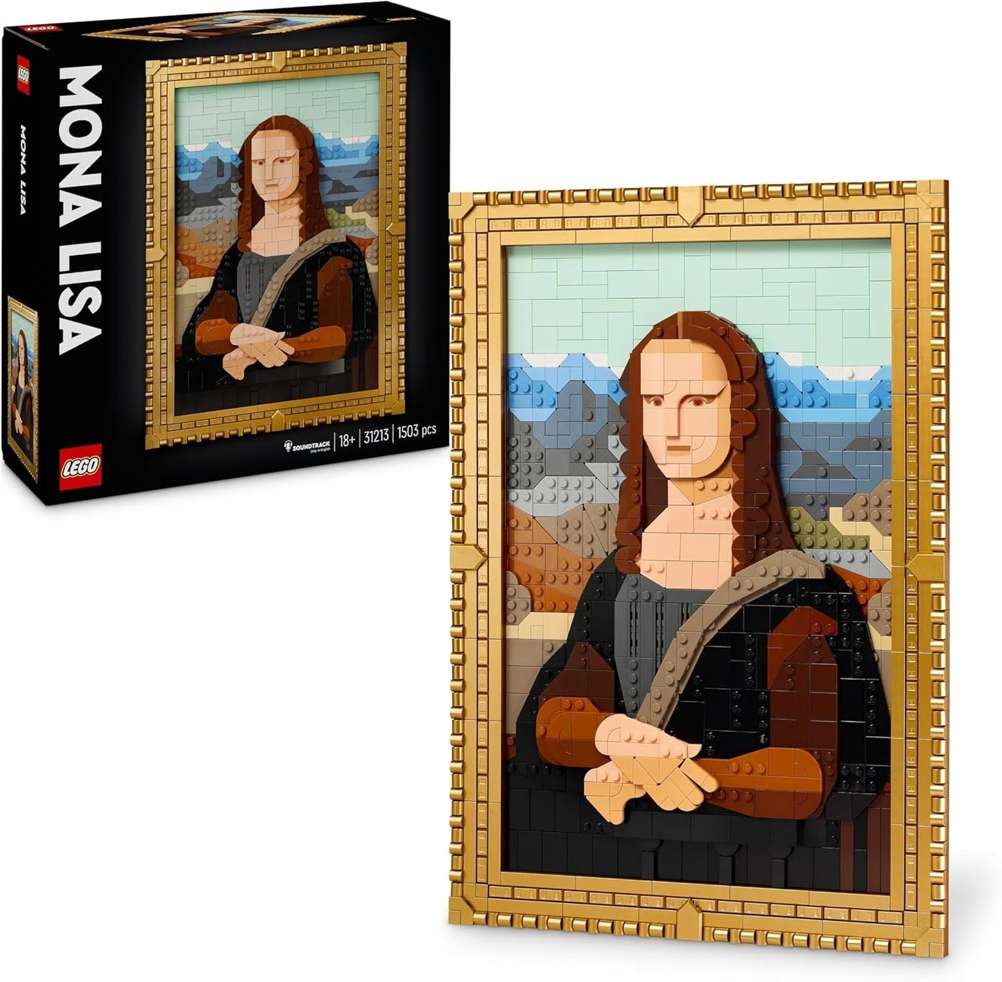 LEGO Art Mona Lisa, Vuxenset, Leonardo Da Vinci-målning för att hänga, Kreativ aktivitet för män och kvinnor, Present för konstälskare, Italiensk renässanskonst 31213 Byggset Besuche den LEGO-Store Standardtitel