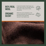 Woolly Mammoth Woolen Co. campingfilt, extra stor, merinoull, Den perfekta utomhusutrustningen för bushcraft, camping, vandring, vandring, överlevnads- eller stugfilt. Brun, 168 X 228 Sängar och filtar Woolly Mammoth Woolen Company