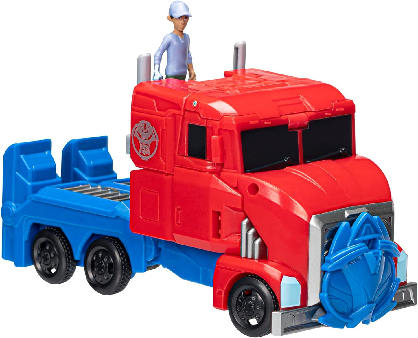 Transformers Earthspark Spin Changer Optimus Prime Figure (20cm) med Robby Malto Figure (5cm) från 6 Action Figures Naty Shop