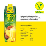 Rauch Happy Day Ananas | Explosion av tropiska smaker | Tillverkad av 100 % koncentrerad ananasjuice | 6 x 1 liter, Tetra Prisma Alkoholfria drycker Naty Shop