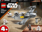 LEGO Star Wars 75410 Mandos och Grogus N-1 Starfighter-leksak med minifigurer Mandalorian, Grogu och R5-D4, inklusive byggbar kolonn, rymdskeppsstartset för pojkar och flickor från 4 år Byggset Beuche den LEGO-Store