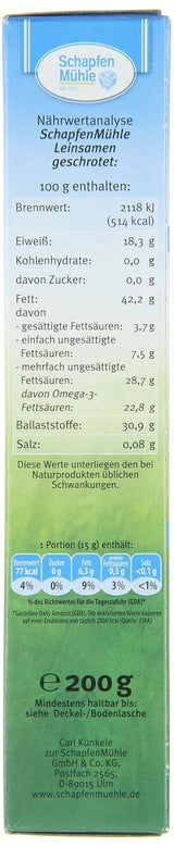 Schapfen kvarn malda linfrö 200 g förpackning (förpackning med 10)
