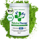 Matchaterapi 30+ | Ekologiskt Matcha-tepulver | 60 g | Med ett verifierat innehåll på minst 30 mg/g katekin EGCG | Stödjer immunförsvaret och energinivåer | Ceremoniell kvalitet | Grönt te från Japan