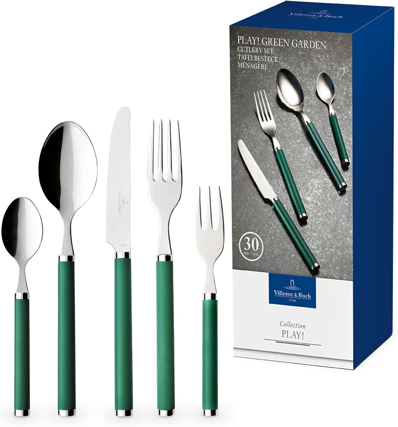 Villeroy & Boch - Bestickset Play! Green Garden, 30 stycken Kitchen Naty Shop