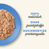 Applaws 100% naturliga Nassfutter für Katzen, Thunfischfilet mit Krabben in Brühe - Packung mit 12 x 70g Beuteln
