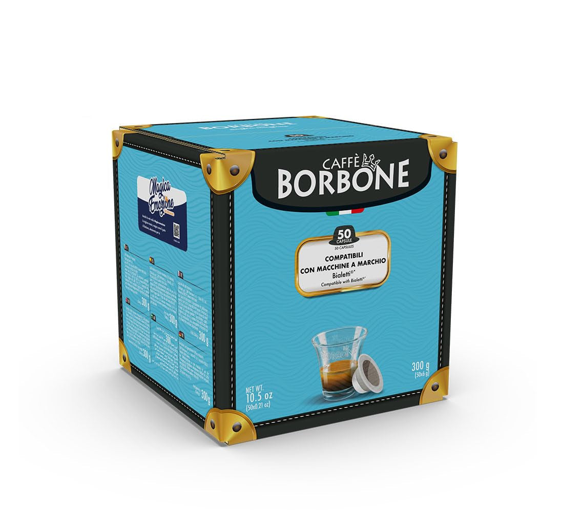 Caffè Borbone Gold-Kaffeemischung - 50 Kapseln - Kompatibel med Kaffeemaschinen der Marke Bialetti®*