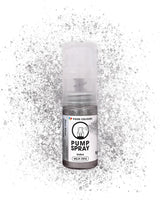 Ätbar matspray med glitter NYTT SILVER SKIMRANDE 5G pump med metallpulver för snabb och effektiv dekoration av kakor, krämer, geléer, praliner, choklad och sockerdekorationer