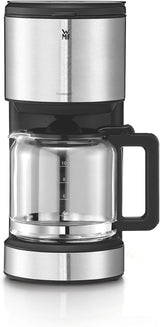 WMF Bueno espressomaskin med glaskaraff, filterkaffe, 10 koppar, på/av-knapp, anti-droppsystem, oscillerande filter, automatiskt stopp, värmeplatta, 1000W