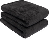 Brentford's Teddy Fleecefilt Stor sängfilt Plysch Supermjuk varm bäddsoffa Överkast Svart - 150 X 200 Cm Sängar och filtar Besuche den Brentfords-Store Svart 150 X 200 Cm